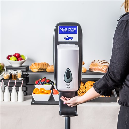 Touch Free Automatic Dispenser Suits Liquid Canister White Soft Clean